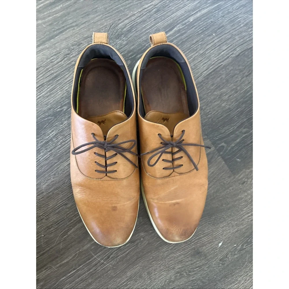 Wolf & Shepherd Crossover Longwing Oxfords Men's 11.5M Brown Leather Shoes